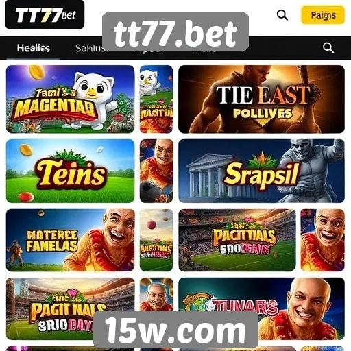 Games populares disponíveis em tt77.bet